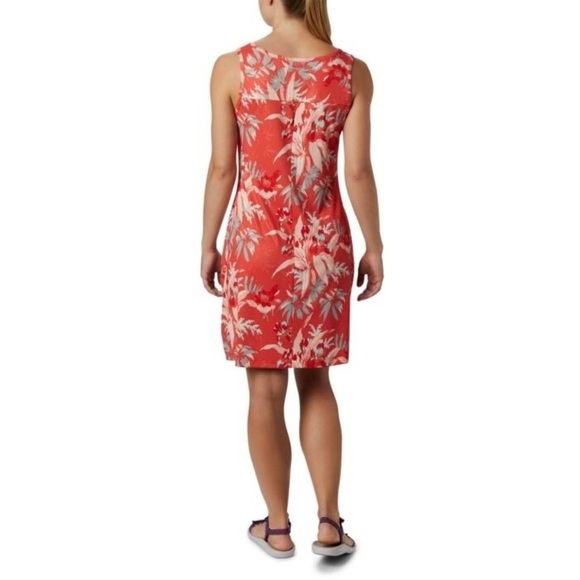 Columbia Orange Pink dress outdoor fishing  Midi UPF 50 coverup​ - Picture 3 of 8